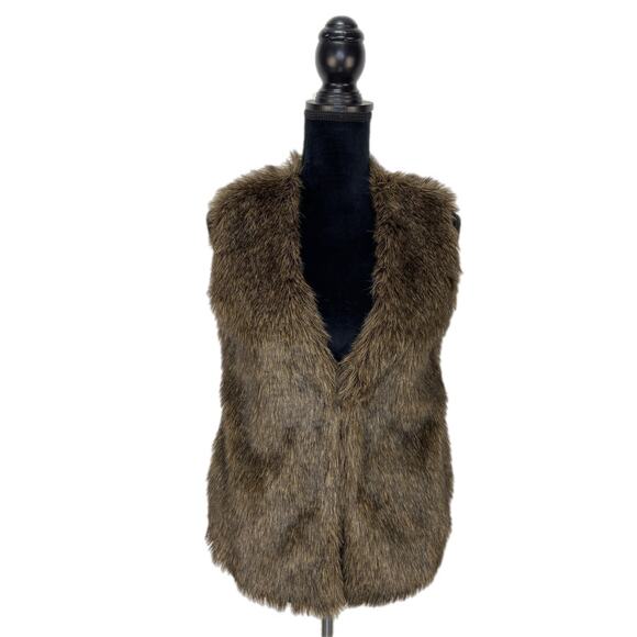 Jack by BB Dakota Faux Fur Vest - Women's Size Small - Picture 1 of 8